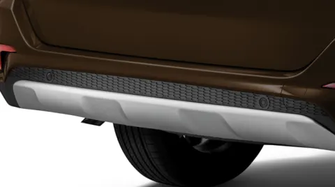 Rear Bumper with Silver Diffuser