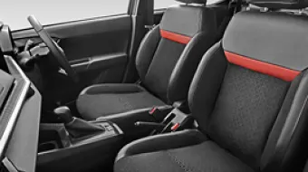 Semi Bucket Seats with Semi-Leather & Stitching